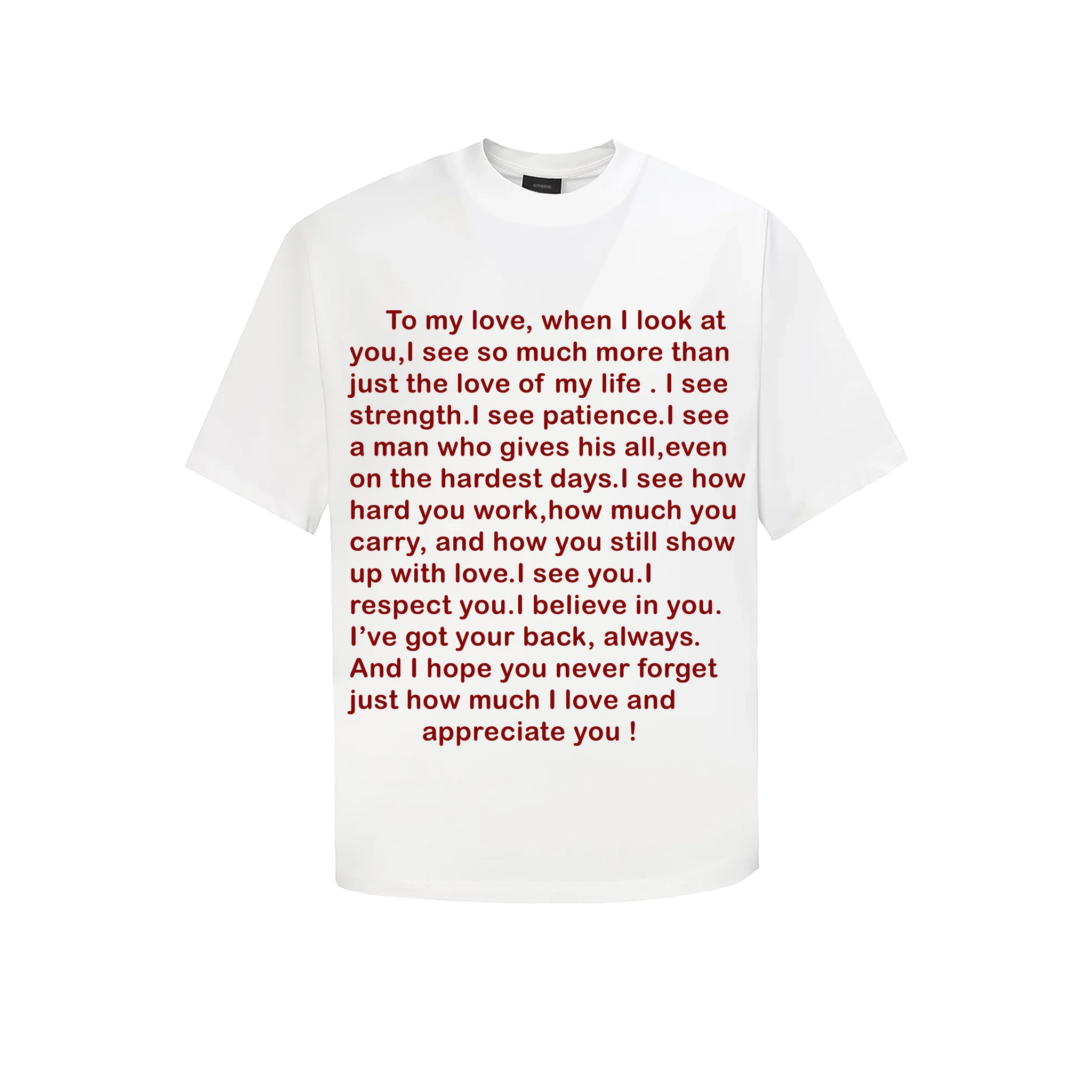 To my Love Tee SS2026