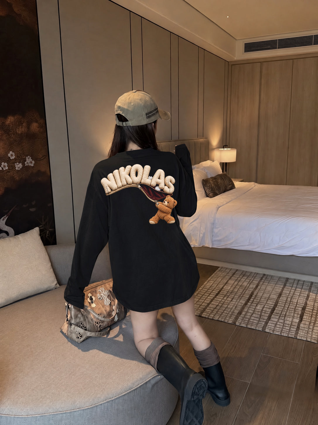 Teddy Zip Long Slevee
