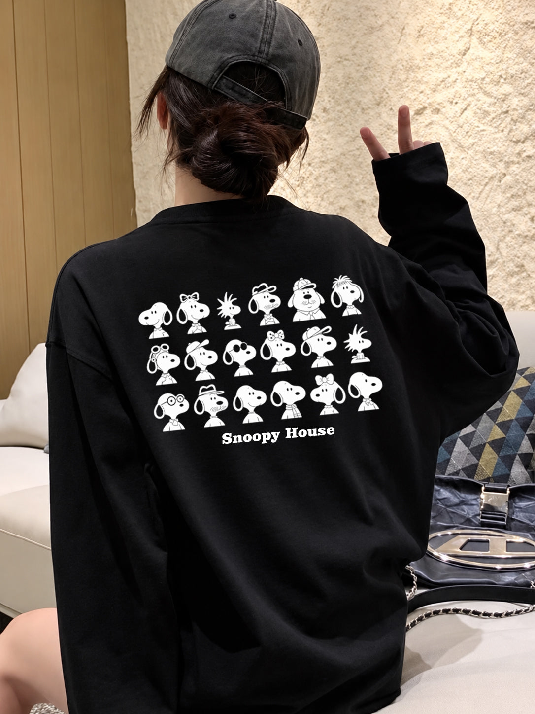 Snoopy House Long Sleeve Tee