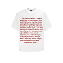 To my Love Tee SS2026